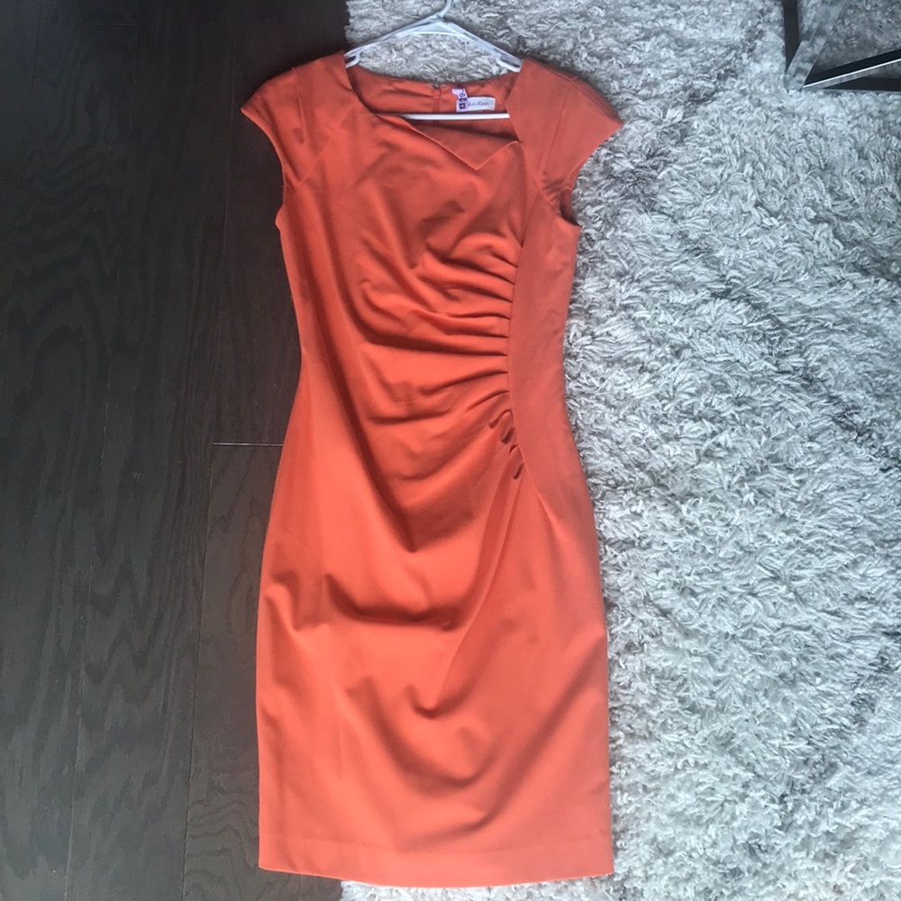 Calvin Klein dress - bright orange - size 2